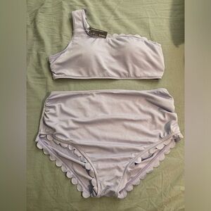Summer Mae Scalloped Maternity Bikini Sz 12